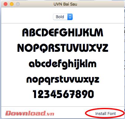 Instructions for installing fonts on Mac