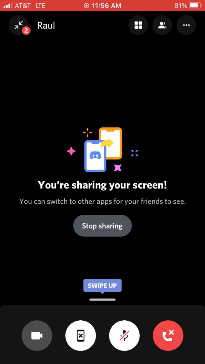 How to share smartphone screen on Discord