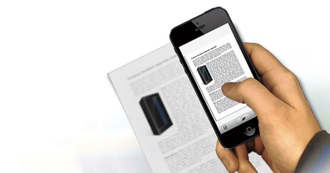 Instructions to convert paper documents to text with iPhone