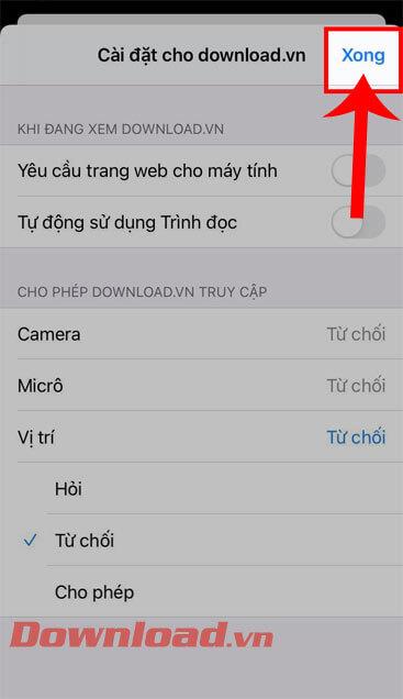 How to control Safari's access to camera, microphone, location