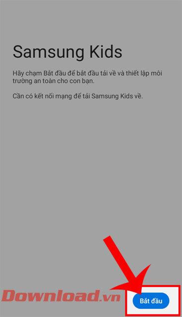 Petunjuk untuk menggunakan mode Samsung Kids di ponsel