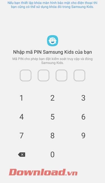 Petunjuk untuk menggunakan mode Samsung Kids di ponsel