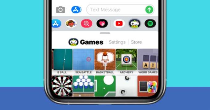 Cara menghapus aplikasi GamePigeon di iPhone