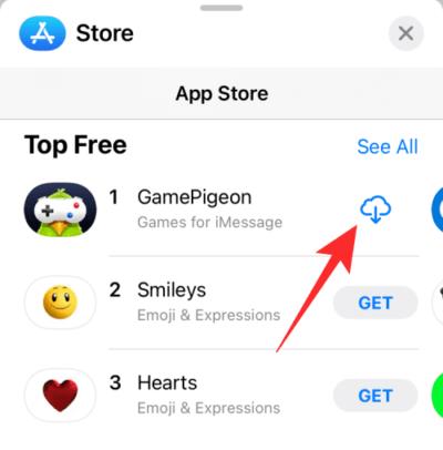 Cara menghapus aplikasi GamePigeon di iPhone