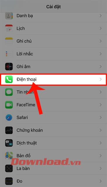Instructions to turn off the ringtone of strange calls on iPhone