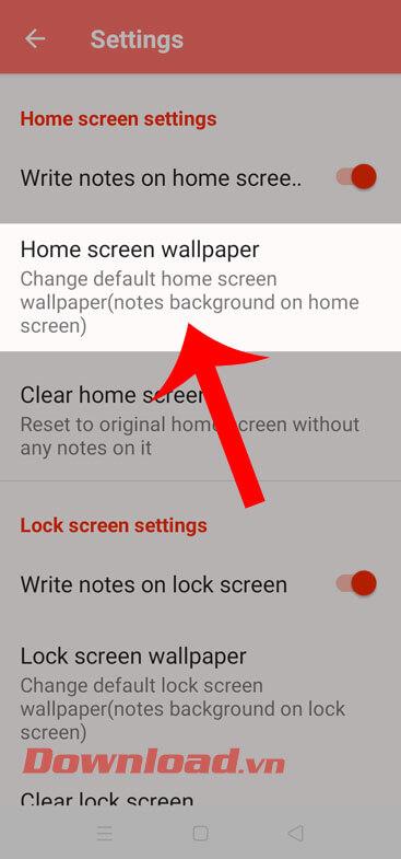 Instructions for writing notes on the Android screen