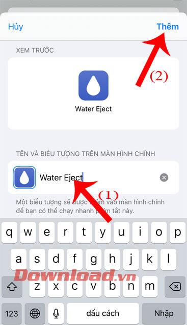 Petunjuk untuk menghilangkan air dari speaker iPhone dengan Pintasan Siri