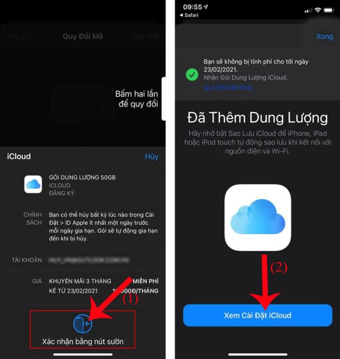 Petunjuk untuk mendapatkan penyimpanan iCloud gratis selama 9 bulan sebesar 50 GB