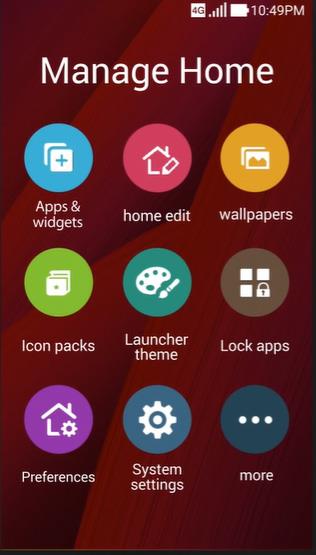 Instructions pour l'installation et l'utilisation de ZenUI Launcher