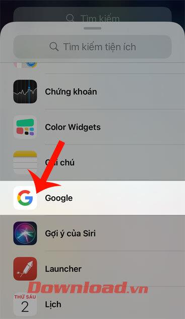 How to bring the Google Search Widget to the home screen on iOS 14