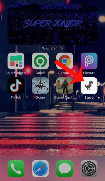 Instructions for creating a gaming Widget on iOS 14