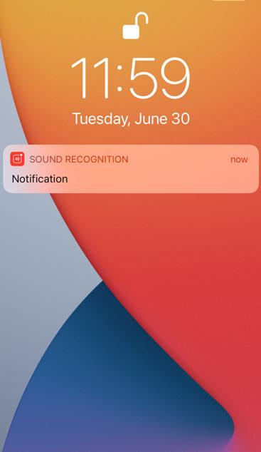 Instructions to enable Sound Recognition feature on iOS 14