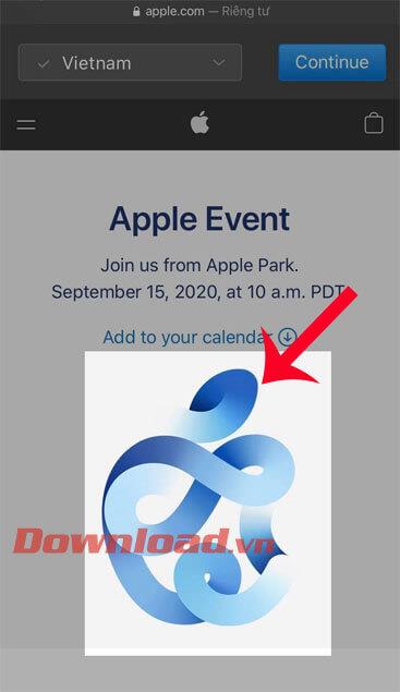 Instructions for AR presentation of the iPhone 12 launch event logo