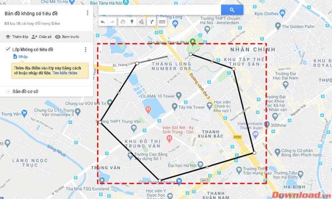 Instructions for drawing pictures on Google maps on PC and smartphone