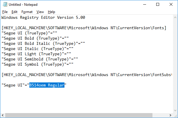 Come modificare il carattere di sistema predefinito in Windows 10