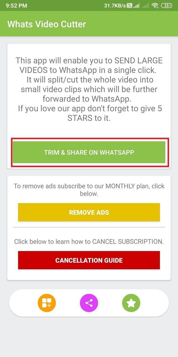 Как опубликовать или загрузить длинное видео в статусе WhatsApp?