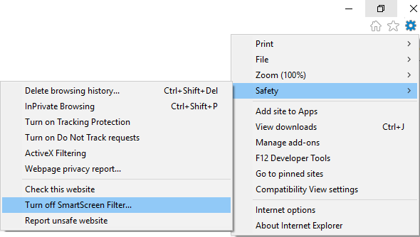 Désactiver le filtre SmartScreen dans Windows 10
