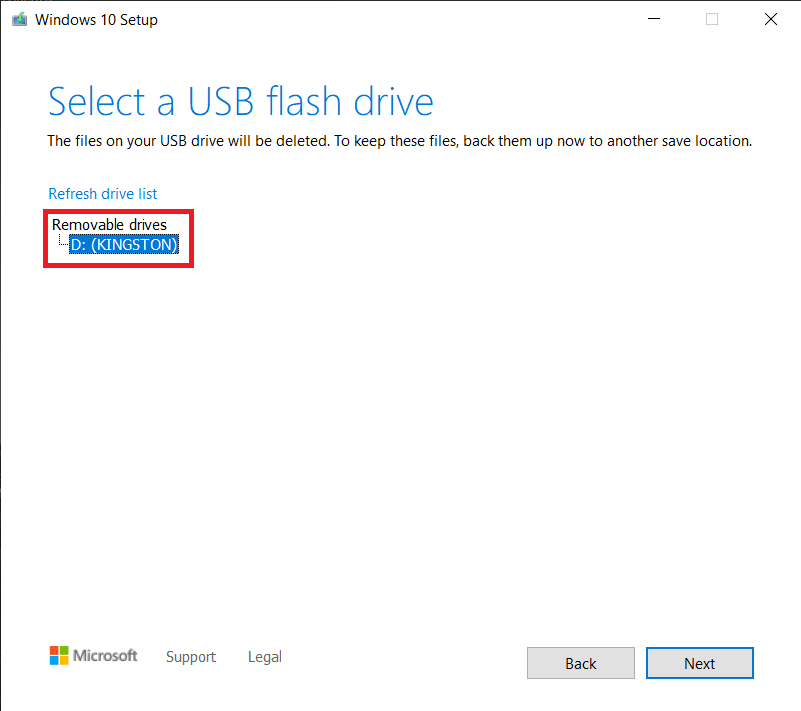 Réparer Windows 10 ne démarre pas à partir de l'USB