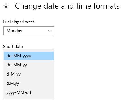 Comment modifier les formats de date et d'heure dans Windows 10