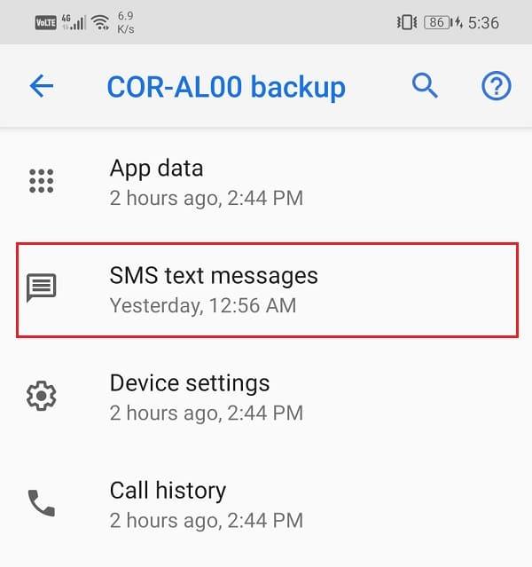 Come eseguire il backup e ripristinare i messaggi di testo su Android