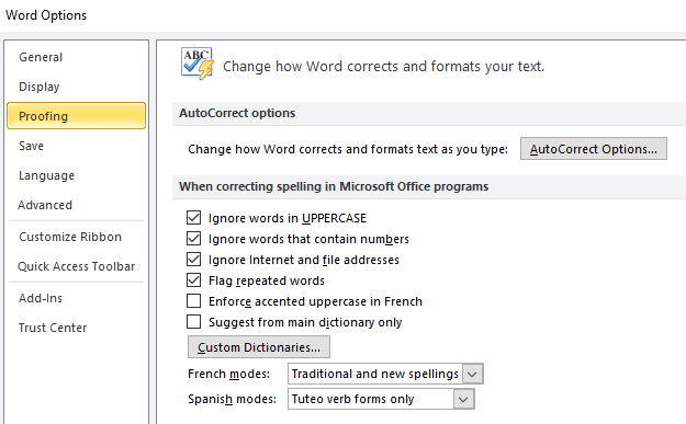Remediați verificarea ortografică nu funcționează în Microsoft Word