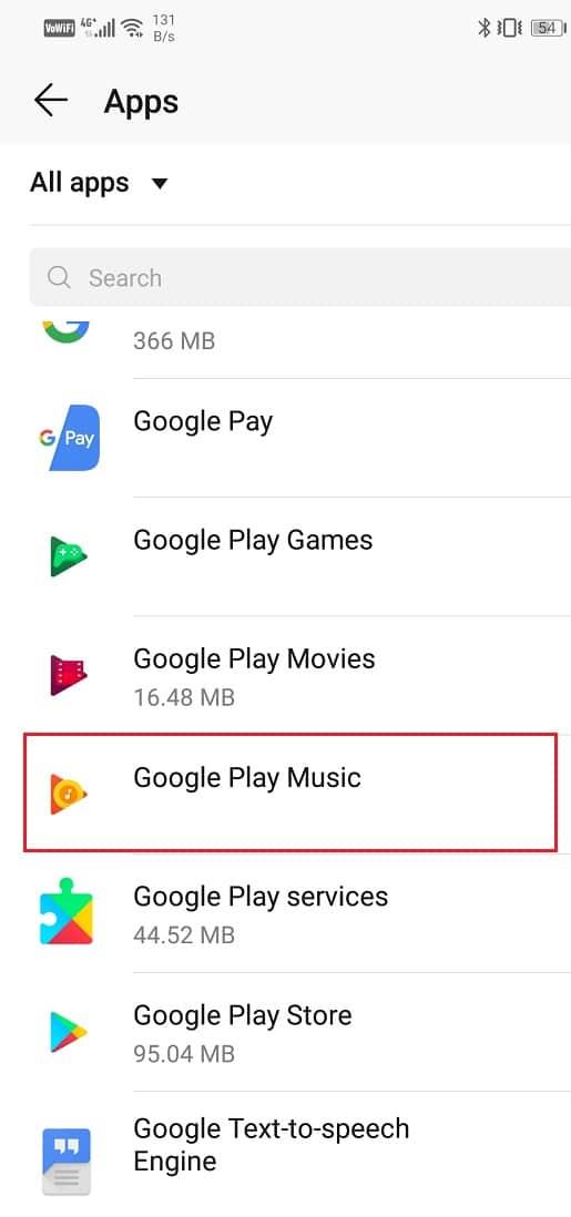Исправить сбои в Google Play Music