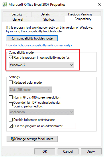 เปลี่ยนโหมดความเข้ากันได้สำหรับแอพใน Windows 10