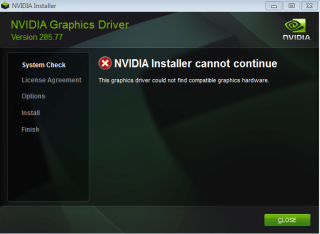 [ASK] Penginstal NVIDIA Tidak Dapat Melanjutkan Kesalahan