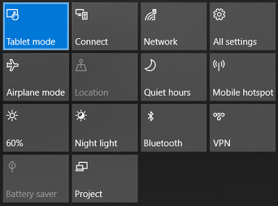 Corregir el bloqueo de rotación en gris en Windows 10