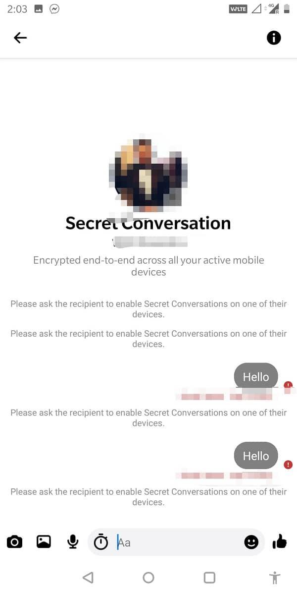 Comment démarrer une conversation secrète sur Facebook Messenger