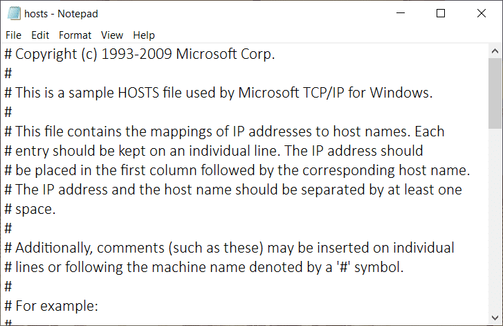 Betulkan Akses dinafikan semasa mengedit fail hos dalam Windows 10