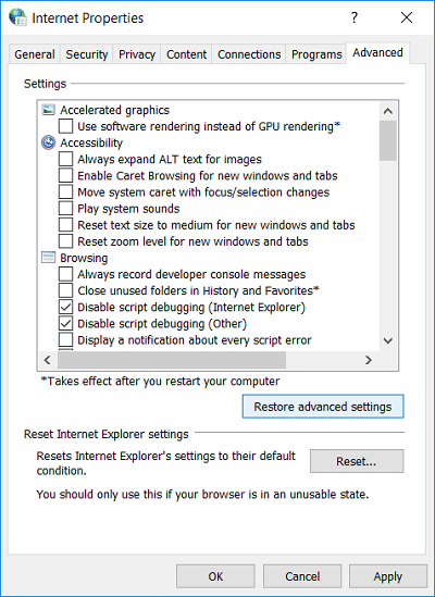 Betulkan Ralat Skrip OneDrive pada Windows 10