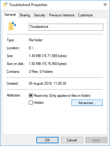 Расшифровать зашифрованные файлы и папки EFS в Windows 10