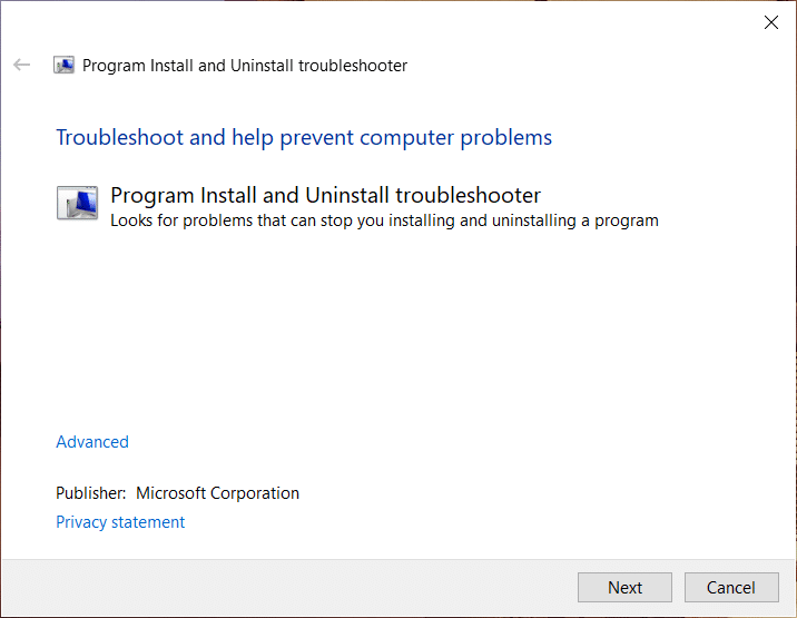 บังคับถอนการติดตั้งโปรแกรมที่จะไม่ถอนการติดตั้งใน Windows 10