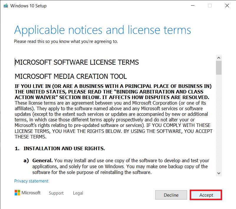 Comment créer un support d'installation Windows 10 avec l'outil de création de support