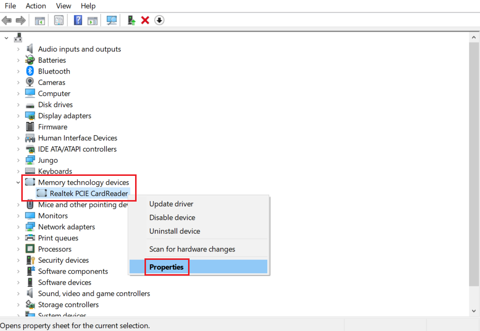 Windows 10 Realtek 카드 리더가 작동하지 않는 문제 수정
