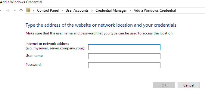 رفع خطای Enter Network Credentials در ویندوز 10