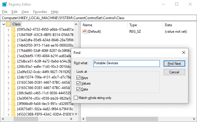 Perbaiki Instalasi Driver Perangkat USB MTP Gagal