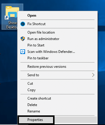 如何在 Windows 10 中將顯示桌面圖標添加到任務欄