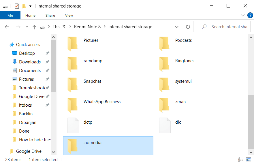 Androidでファイル、写真、ビデオを非表示にする方法