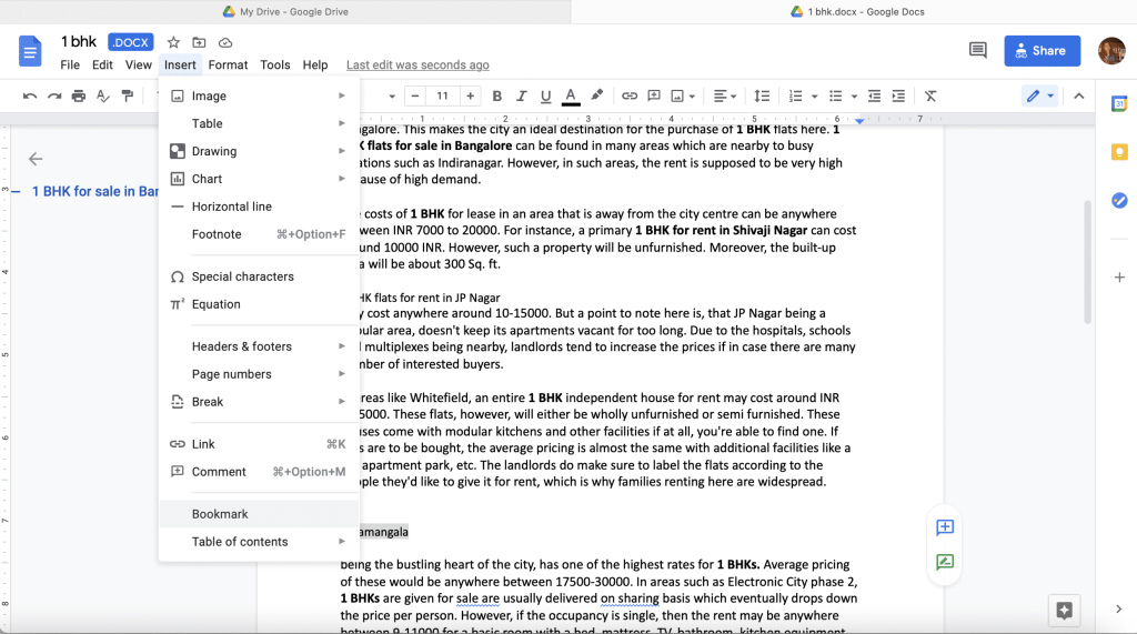Cara Menambahkan Daftar Isi di Google Documents