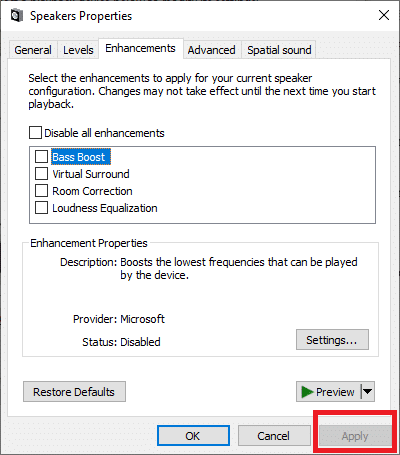 Le volume de correction diminue ou augmente automatiquement dans Windows 10