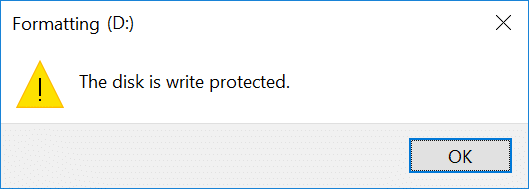 Dayakan atau Lumpuhkan Perlindungan Tulis untuk Cakera dalam Windows 10
