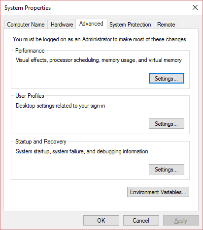 Disabilita il file di paging di Windows e l'ibernazione per liberare spazio
