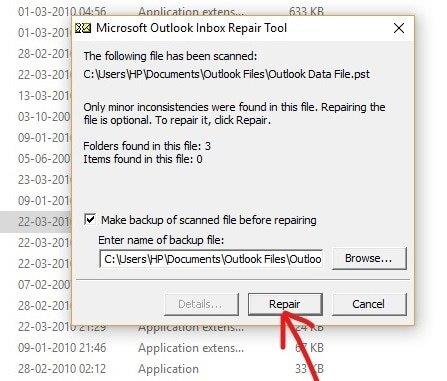 破損したOutlookの.ostおよび.pstデータファイルを修正する方法