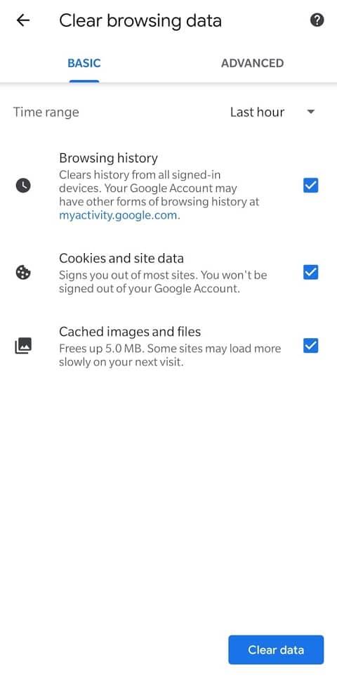 كيفية حذف سجل المتصفح على Android