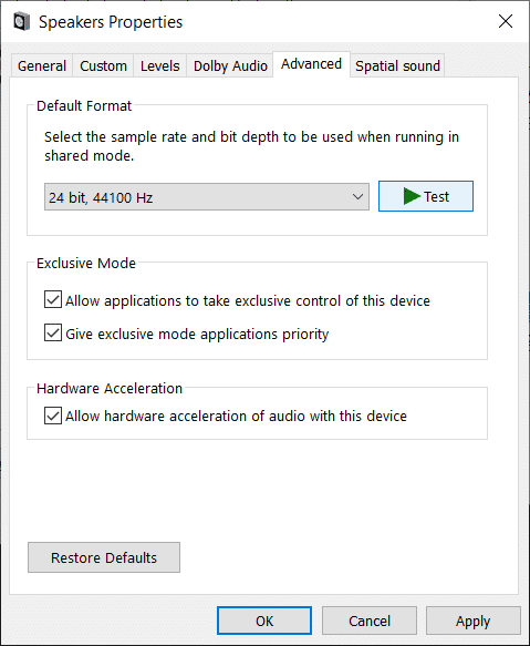 Cara Memperbaiki Headphone tidak berfungsi di Windows 10