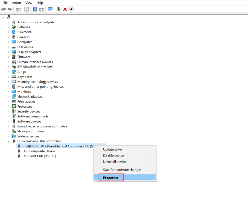 Usb device descriptor failure