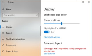 Aktifkan atau Nonaktifkan Lampu Malam di Windows 10