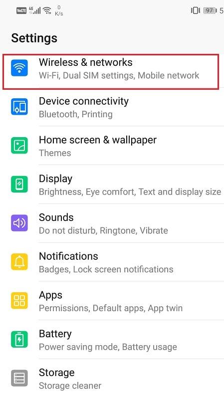 Comment accéder au menu des paramètres Android